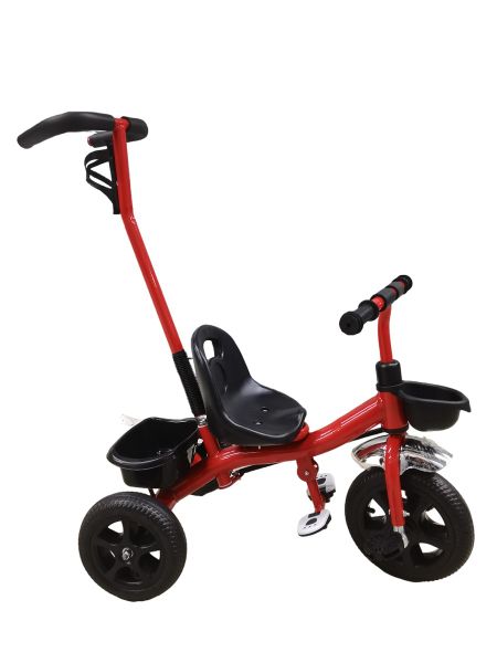 Kids Tricycle with Detachable Parent Handle - 2-in-1 Push and Ride Trike