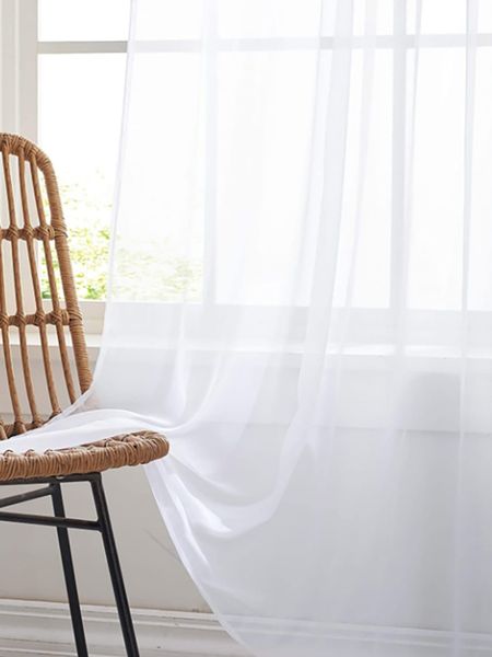 Readymade Curtain Plain Linen Voile - Eyelet - Off White - 230cm x 218cm