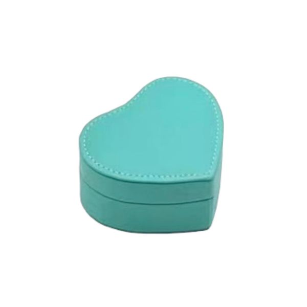 Mini Heart Shape Cute PU Jewelry Organizer Travel Jewelry Organizer 10.5cm