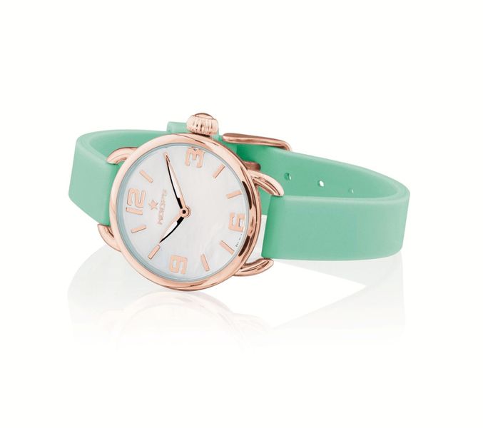 Hoops Candy Rose Gold Analogue Watch with Silicone Strap