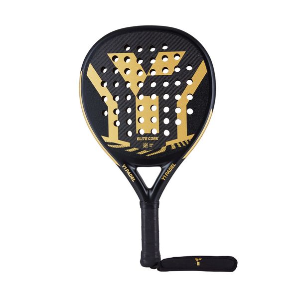 Y1 Padel Racket Elite Cork - Black - Gold