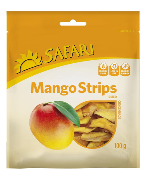 Safari - Dried Mango Strips 100g