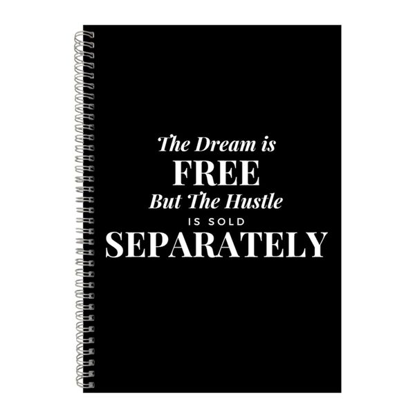 Free A4 Notebook Spiral Lined Motivational Sayings Graphic Notepad Gift 135