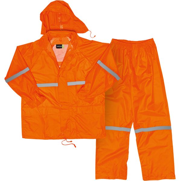 Javlin - Polyester PVC Rain Suit - Hi-Vis Orange