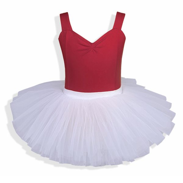 Girls Dance Skirt Tight Camisole Ballet Dance Costume Split - 2-Piece Set