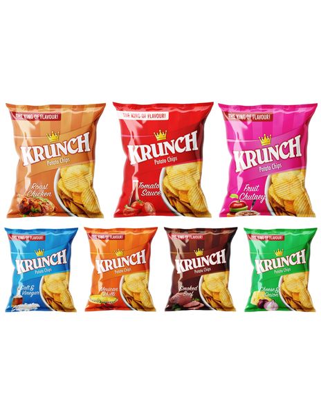 Krunch Potato Chips (Mixed) - 125g x 20