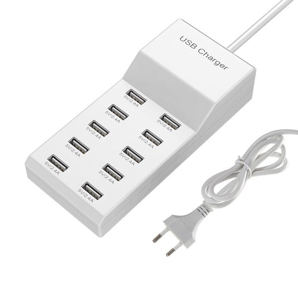 10-Port USB Charger Desktop Charging Station