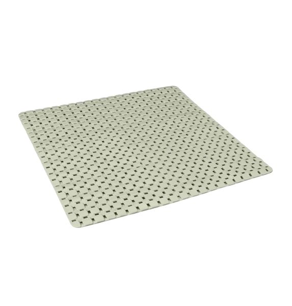 Lime green silicone square bath mat 53cm x 53cm Set of 2