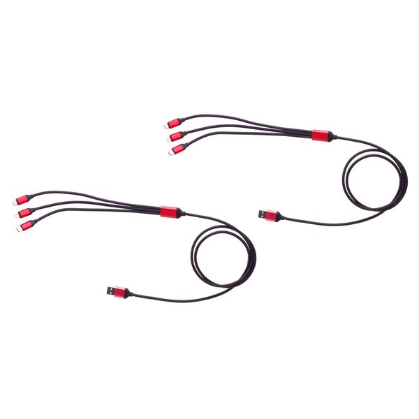 Marco 2-Pack Power Stream 3-in-1 Charger (Black)