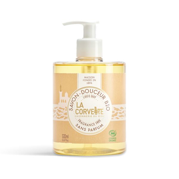 La Corvette Douceur Bio | 500ml Liquid Soap | Fragrance Free