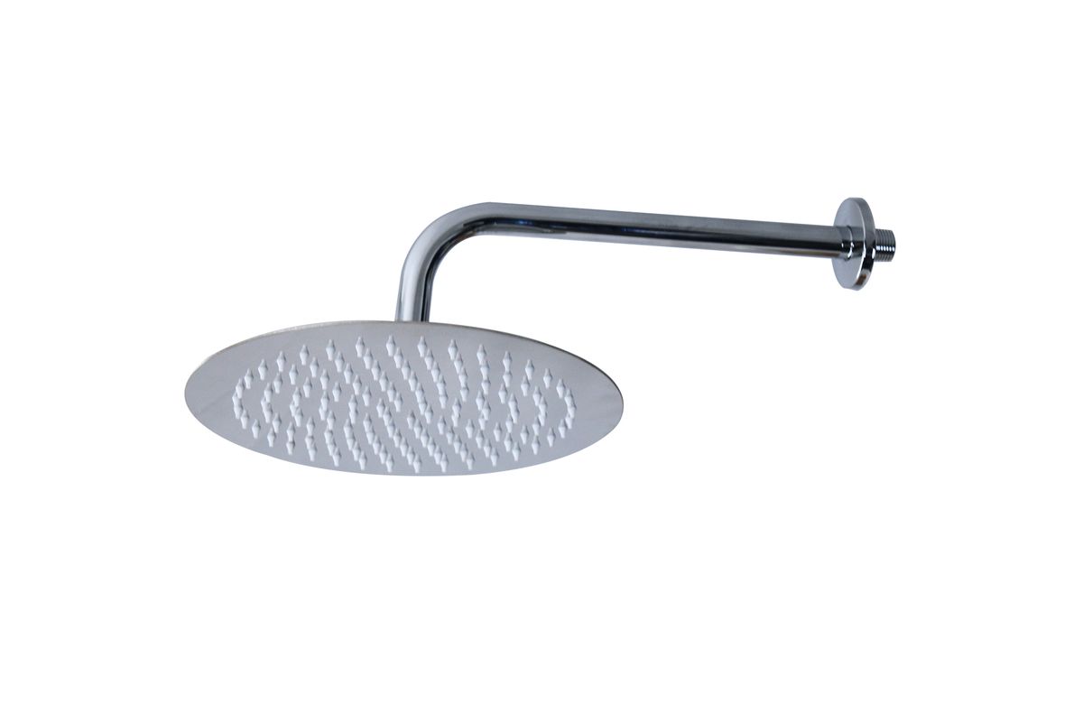 LMA 30CM Round Shower Arm & Round 25cm High-Pressure Shower Head Set