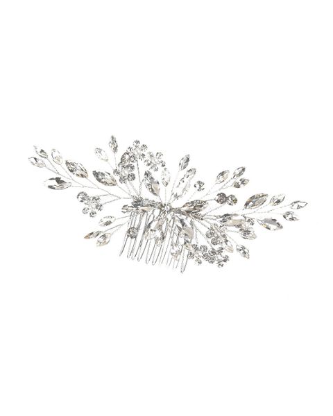 Opal Crystal Styled Hair Comb - Bridal / Formal Event