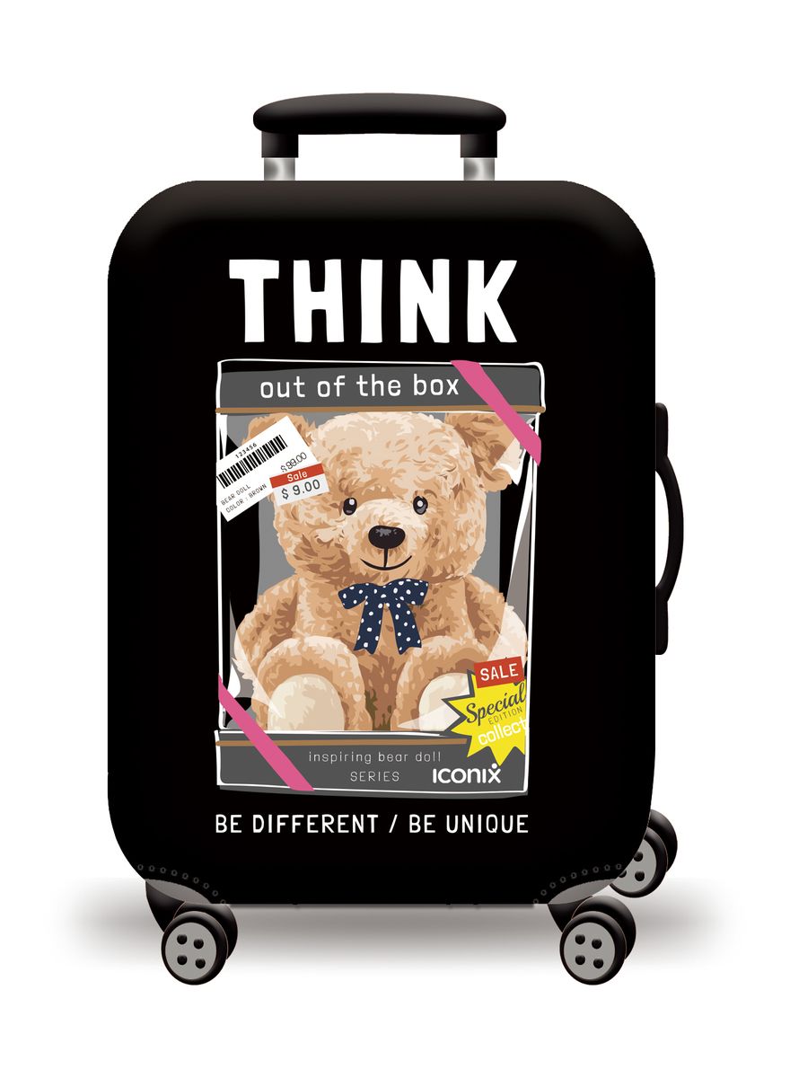 Iconix Printed Luggage Protector Think Out of the Box XL Shop