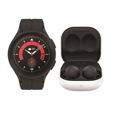 Samsung Galaxy Watch 5 Pro Bt 45mm Smartwatch Titanium Black Buds2 Black Buy Online In South Africa Takealot Com