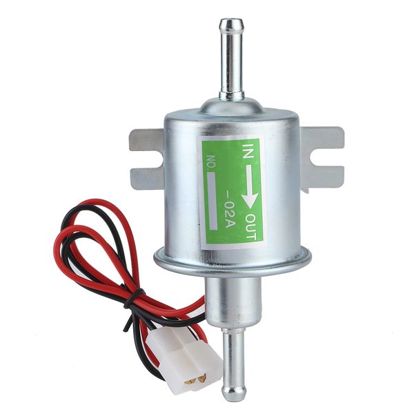 Low Pressure HEP-02A 12V Inline Fuel Pump for Gas Diesel Car Truck