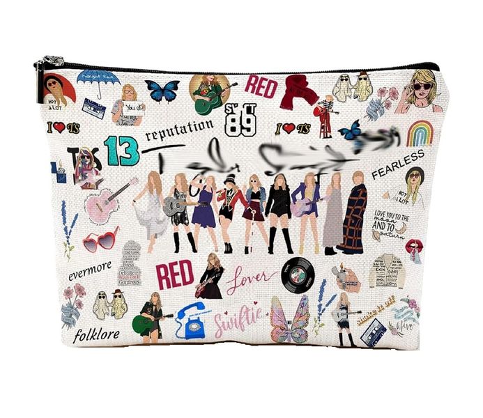 Music Makeup Bag Taylor Swift Album Inspired Cosmetic Toiletry Pouch