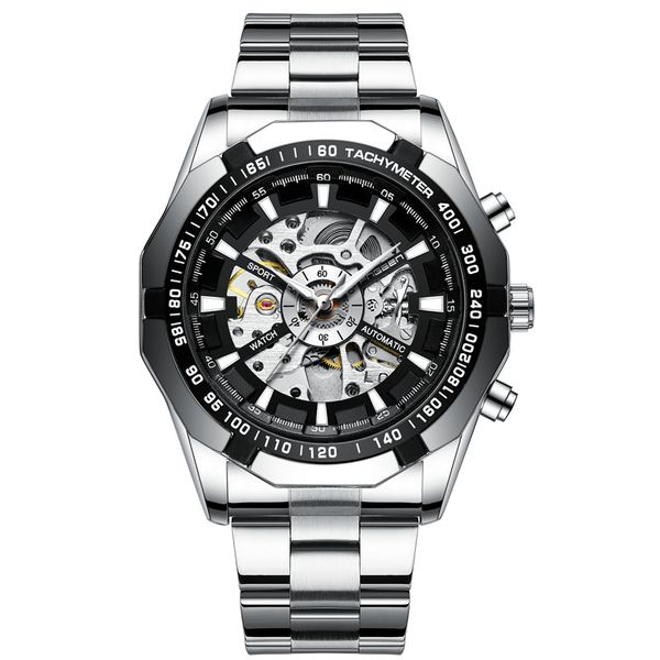 Men Automatic Mechanical Watch Business Casual Wristwatch
