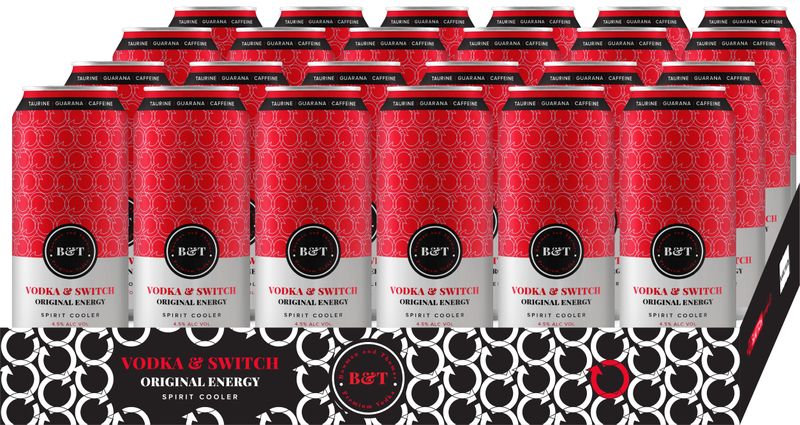 Bowman &amp; Thomas Vodka Switch Original ( 24 x 440ml )
