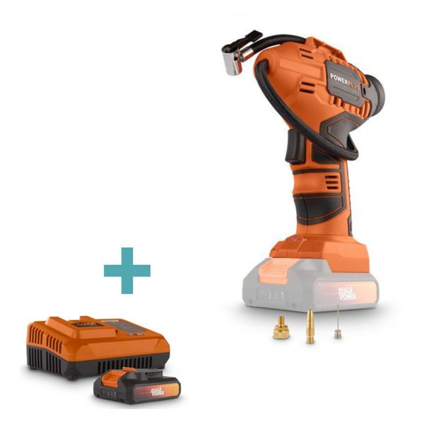 Power Plus Dual Power - 20V Cordless Air Pressure Pump - 30L/min Combo