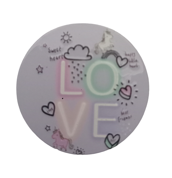 Popsocket Phone Grip Stick On - Neon love sign