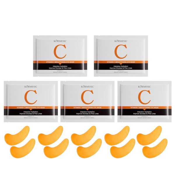 5 Pairs - Kormesic Vitamin C Hydrogel Brightening Eye Masks Anti-Fine Lines