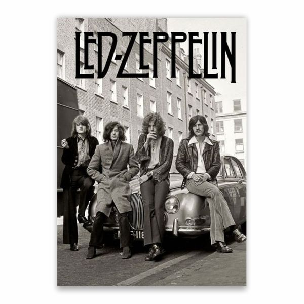 Led-Zeppelin Grey Poster - A1