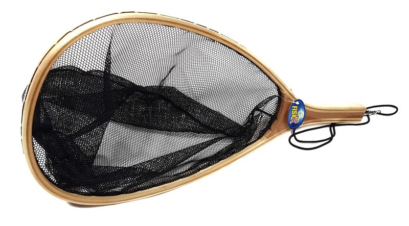 Fish X Wooden Trout Fishing Landing Net