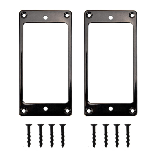 Metal Humbucker Pickup Ring Cover Frame Replacement (Black)