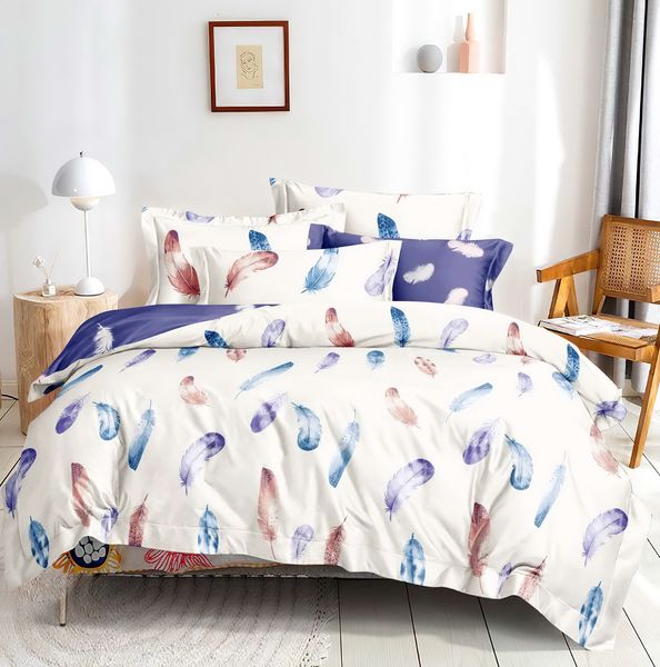 Linen Boutique - Duvet Cover Set Reversible - Feathers