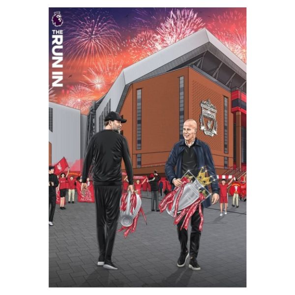 Klopp And Slot Premier League Poster - A1