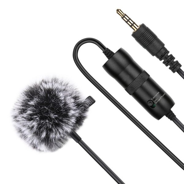 PULUZ 3.5mm Jack Lavalier Omnidirectional Condenser Microphone (6 Meters)