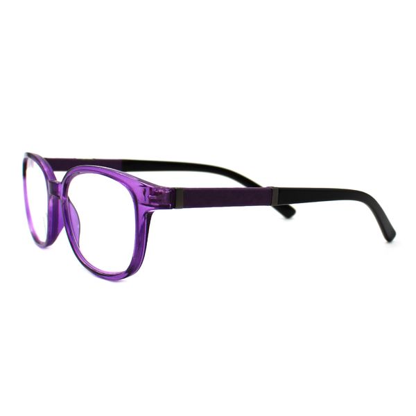 X-Tra Vision Square Reading Glasses - Jean - Purple - +2.50