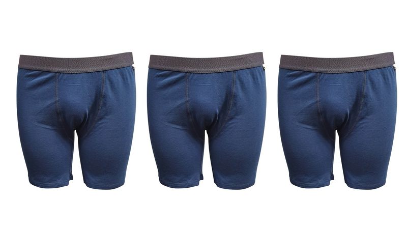 Undeez Longer Length Navy Boxer 3 Pack image