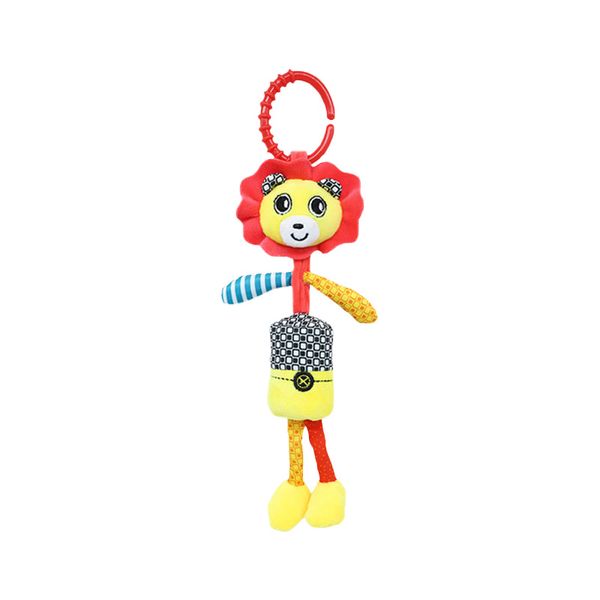 Sensory Animal Rattle Baby Toy - One Piece Hanging Toy Mixed Colors