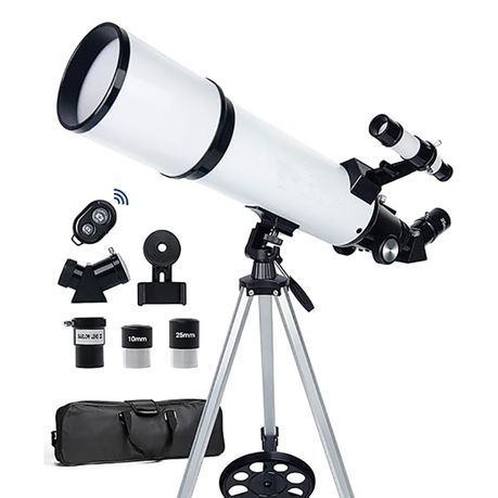 Telescope For Adults Beginner Astronomers Telescope 80mm Aperture 600mm Image