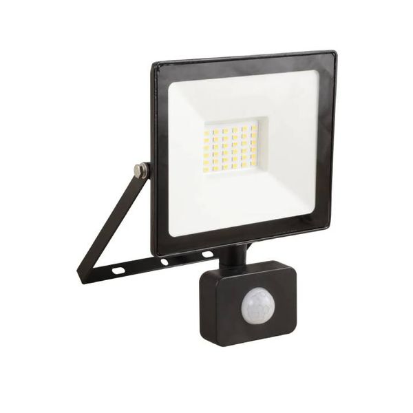 Eurolux Floodlight Black LED 30w 4000K with Sensor Box