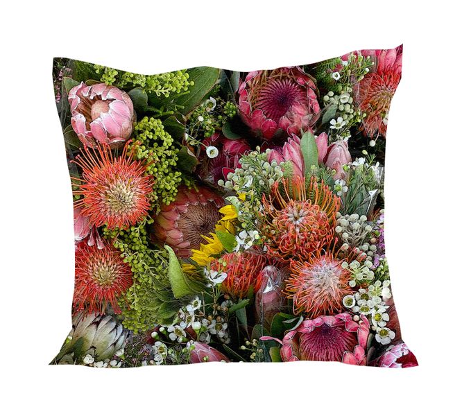I Love it Here - Pincushion Protea cushion cover