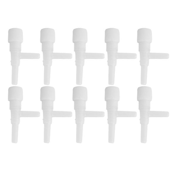 White Plastic 3 Way Airflow Control Valve for Aquarium Fish Tank