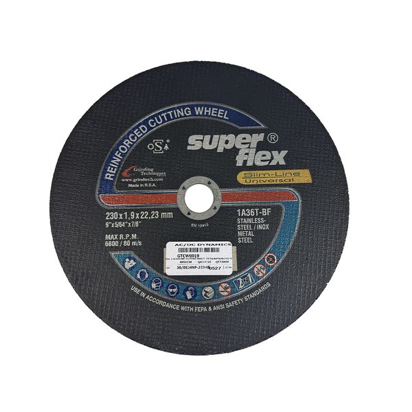 Super Flex - Slimline Metal and Stainless Steel Cutting Wheel (230mm)