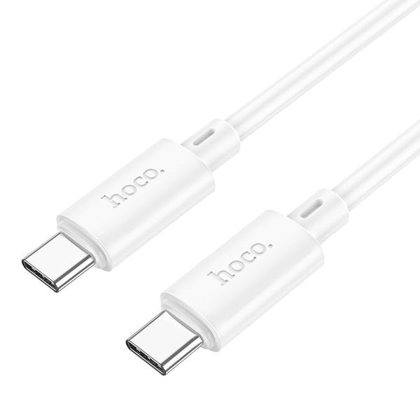 HOCO - White 60W Fast Charging Data Cable for Type-C to Type-C