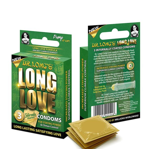 Dr Long's Long Love Condoms - 6 Pack