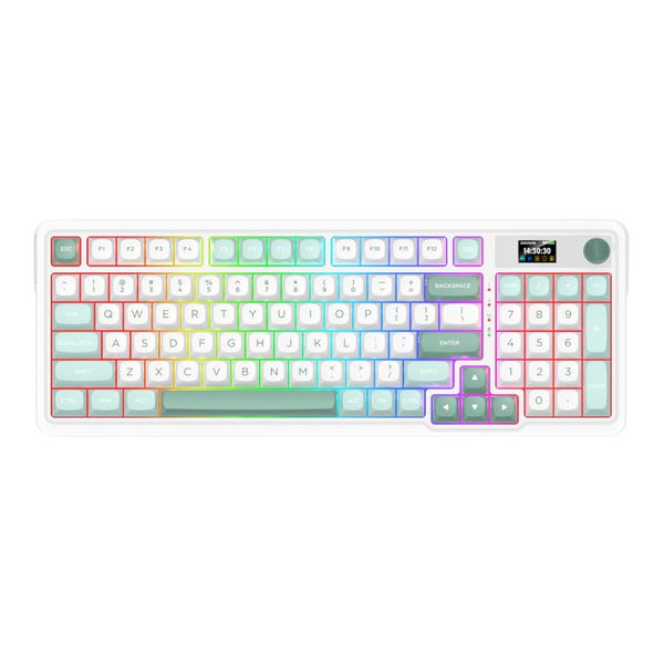 Redragon K719WGB GALATIN RGB PRO Full sized Wireless Gaming Keyboard-White