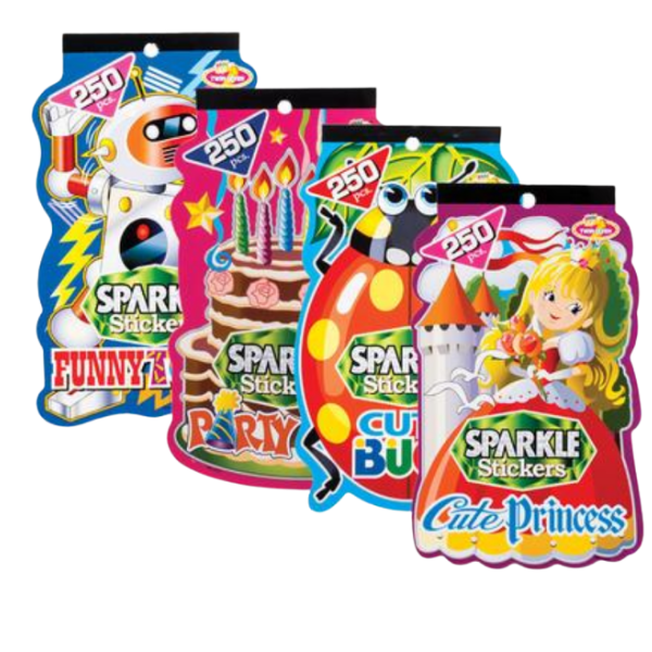 250 Piece Sparkle Sticker Book