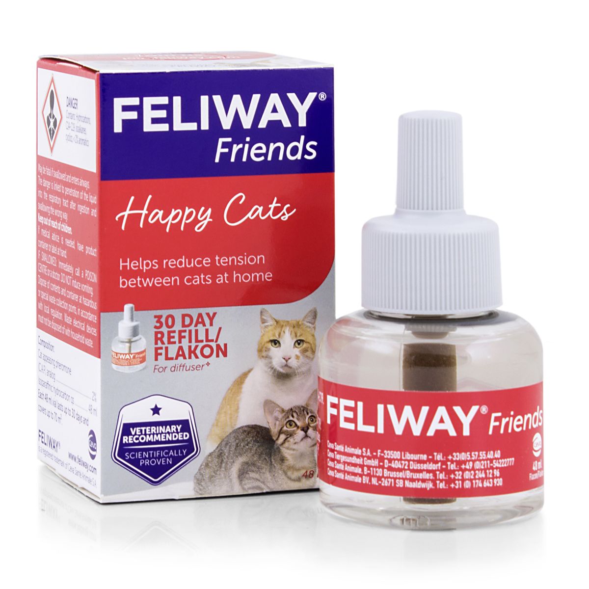 Feliway - Multicat Fighting & Tension Pheromone 30-day Refill 