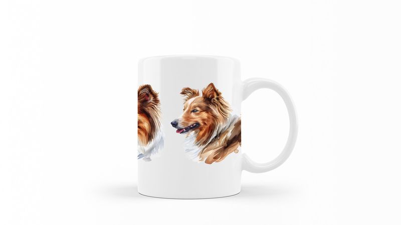 Shetland-Sheepdog Printed Coffee Mug DSGN165