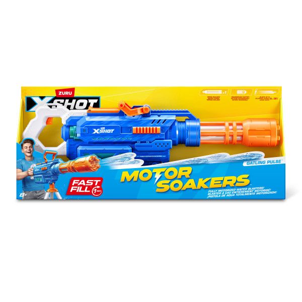 X-Shot Water-Fast-Fill-Series 1- Large Gatling Motor Soaker