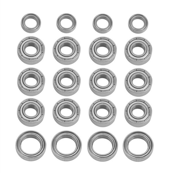 20Pcs Steel Ball Bearing Kit For Tamiya Tt01 Tt-01 Tt01D 1/10 Rc Car