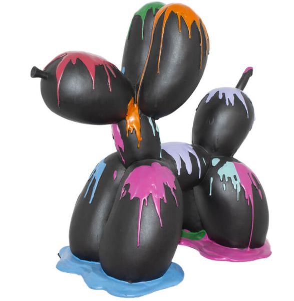 Black Poodle Balloon Dog - 41cm