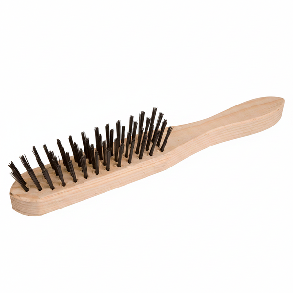 5 Row Wire Brush with Handle for Brazing and Metal Cleaning