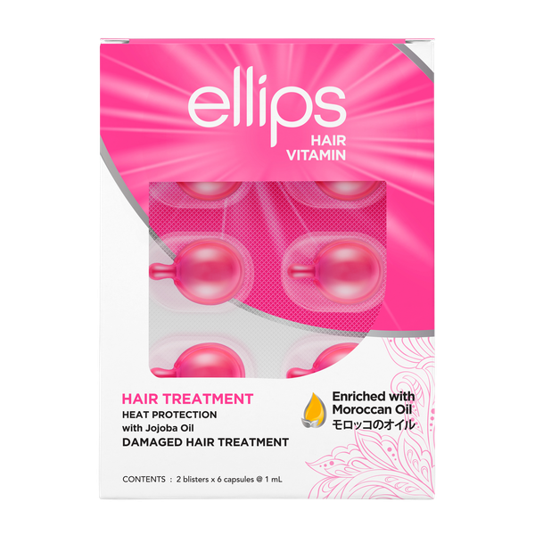 ellips Pink Hair Repair Treatment - 12 Capsule Box